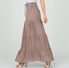 Waist Tie Maxi Skirt