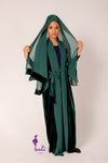 Green Velvet Abaya