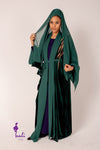 Green Velvet Abaya