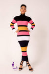 Sweater dress turtleneck