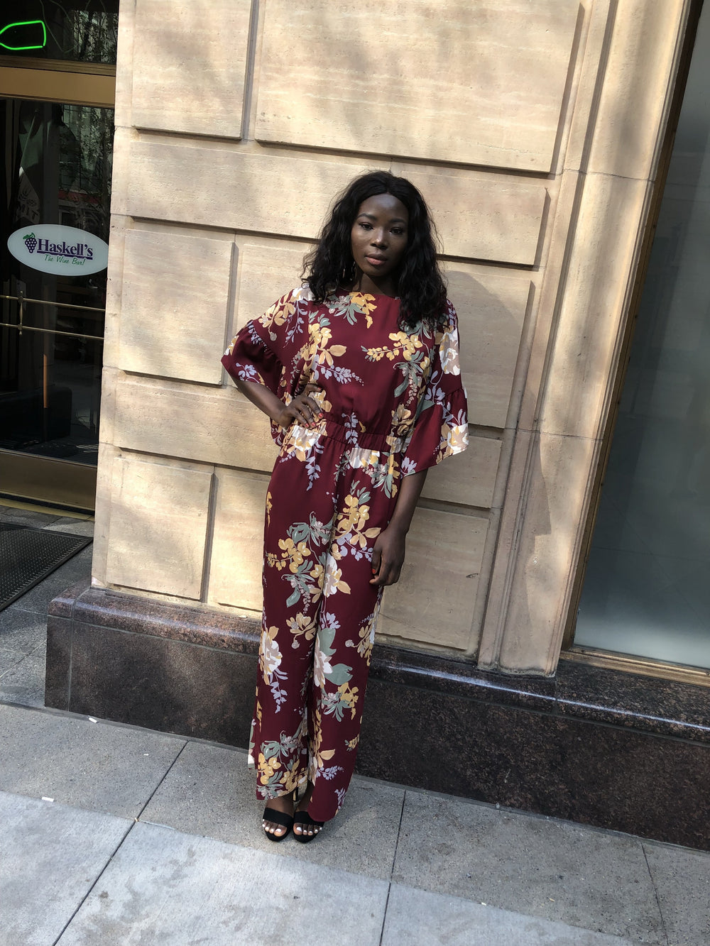 Floral Print Jumpsuit