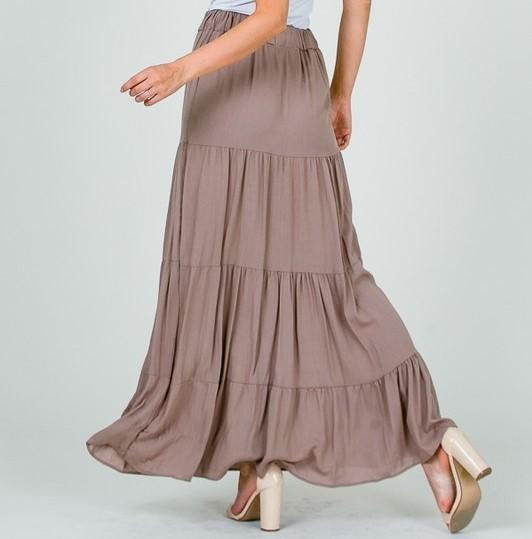 Waist Tie Maxi Skirt